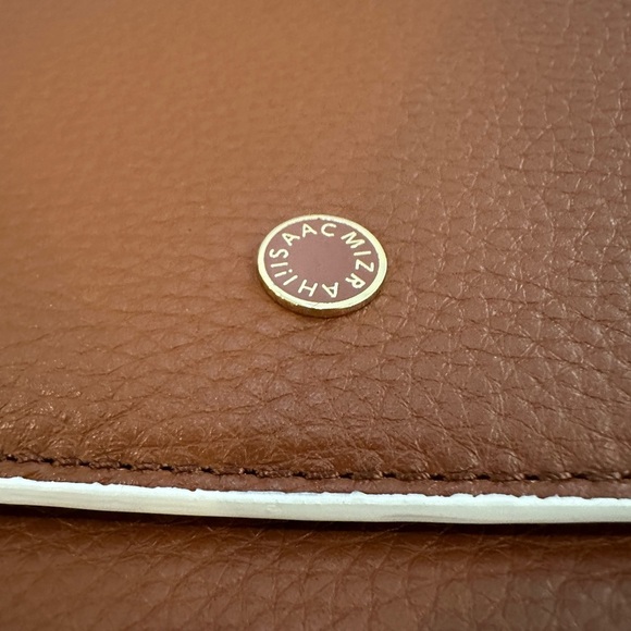 Isaac Mizrahi brown saddle bag purse crossbody NWOT faux Leather?? - Picture 4 of 9